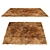 Luxury Dark Brown Alpaca Fur Rug 3D model small image 2