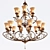 Elegant Filante Chandelier - L55618.17 3D model small image 1