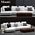 Elegant Minotti Sofa 3D model small image 1