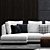 Elegant Minotti Sofa 3D model small image 2