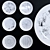 Elegant Home Decor Plates 3D model small image 1