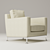 Modern Square Armchair: B&B Italia Harry 3D model small image 2