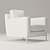 Modern Square Armchair: B&B Italia Harry 3D model small image 3