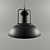 Industrial Ceiling Lamp - 33cm 3D model small image 1