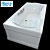 Luxury Roca Akira Bathtub 3D model small image 1