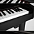 Compact Roland RG-1F Digital Piano 3D model small image 2