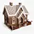 Delicious Gingerbread House 3D model small image 1