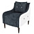 Modern Jensen Armchair 3D model small image 1