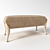 Elegant Veneziane Memories Bench 3D model small image 1