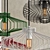 Colorful Metal Suspension Cage Light 3D model small image 2