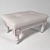 Cozy Footstool for Relaxing 3D model small image 1