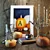 Festive Fall Pumpkins Decor Set 3D model small image 3