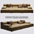 Luxury Leather Tufty Time Sofa 3D model small image 1