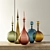 Elegant Joe Cariati Glass Bottles 3D model small image 1