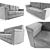 Modern Nesh Sofa: Handcrafted Elegance 3D model small image 1