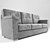 Modern Nesh Sofa: Handcrafted Elegance 3D model small image 2
