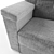 Modern Nesh Sofa: Handcrafted Elegance 3D model small image 3