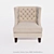 Luxurious Fortuna Armchair: Timeless Elegance 3D model small image 1