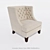 Luxurious Fortuna Armchair: Timeless Elegance 3D model small image 2