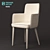 Modern Upholstered Armchair with Sleek Design 3D model small image 1