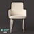 Modern Upholstered Armchair with Sleek Design 3D model small image 2