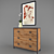 Industrial Iron Loft Dresser 3D model small image 1