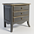 Elegant Morning Bedside Table 3D model small image 1