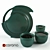 Elegant Tea Set 3D model small image 1