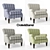 Elegant Elyse Accent Chair 3D model small image 2