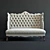 Elegant Isabella Wing Banquette 3D model small image 2