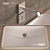 Modern Washbasin & Infrared Mixer 3D model small image 2