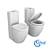 Space-Saving Ideal Standard WC 3D model small image 1