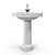 Cezares PRIMO: Modern Single-Hole Sink with Column Mount 3D model small image 2