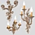 Leafy Elegance Sconces - Roberto Giovannini 3D model small image 2