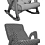 Vintage Adrian Pearsall Rocker 3D model small image 3