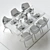 Luxury Roche Bobois Furniture Set 3D model small image 3
