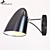 Sleek Metal Wall Sconce 3D model small image 1