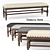 Customizable Fabric Bench: 1380.55 x 415.83 x 433.12 3D model small image 1