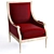 Canyon Red Chair: Luxurious and Comfortable 3D model small image 1