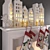 Festive Candles & Fireplace Décor 3D model small image 2