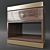 Brass Accent Nightstand 3D model small image 1