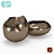 EG Edge metal vase - Elegant Decor for Any Space 3D model small image 1