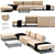 VARASCHIN GRID Modular Outdoor Sofa 3D model small image 1