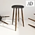 Modern Bar Stool - CH56/58 3D model small image 1