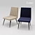 Loso Chair - Vibrant Yellow and Blue 3D model small image 1