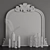 Elegant Haversham Overmantel Mirror 3D model small image 3