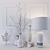 Elegant Decor Set: Lamp, Vases, Statuettes & Paintings 3D model small image 2