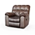 Chamois Recliner: Luxurious Comfort 3D model small image 1