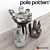 Elegant Pols Potten Vase Set 3D model small image 2