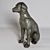 Sculpture "Labrador" - Ceramic Figurine, English Style, 70 cm Height Elegant Labrador Ceramic Sculpture 3D model small image 1